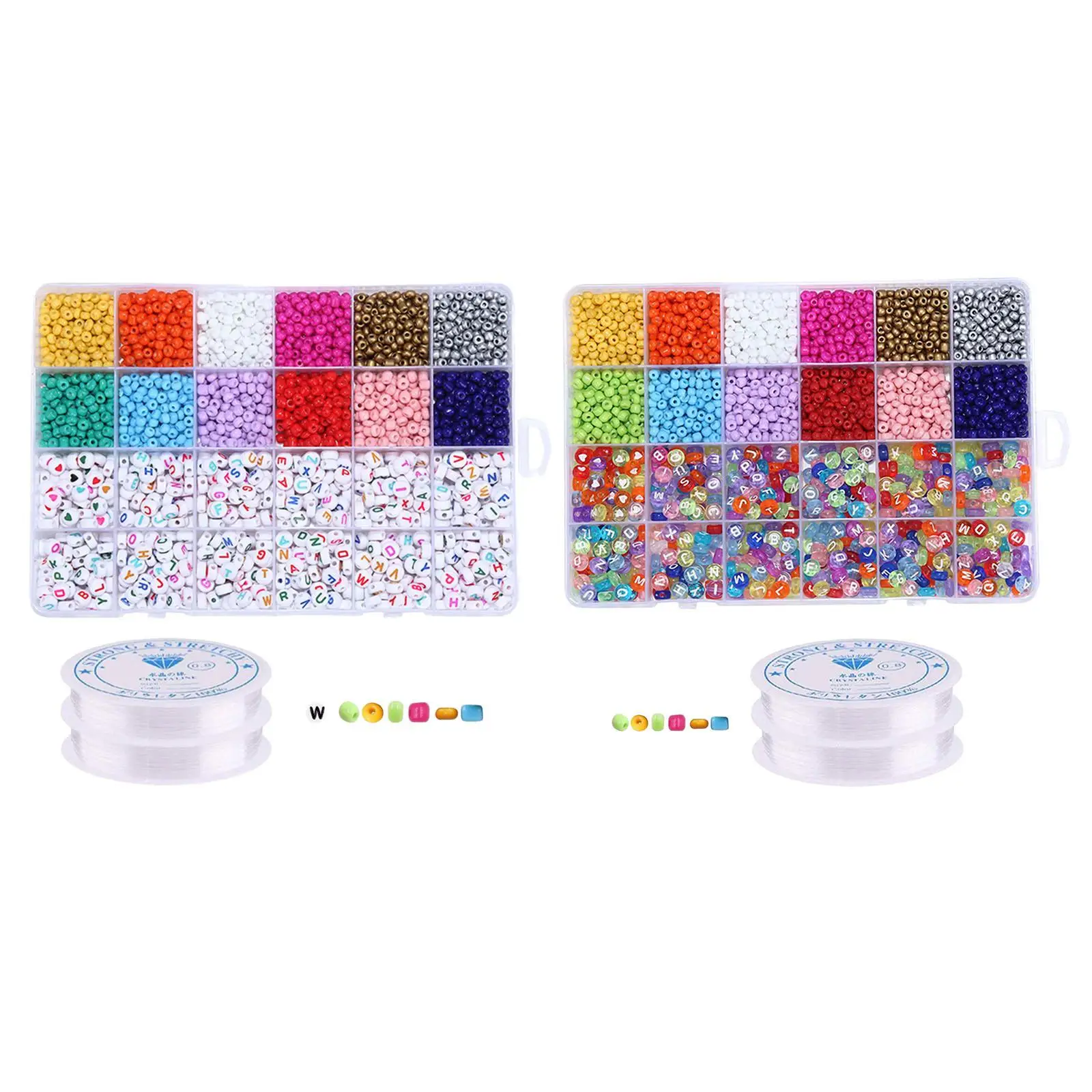 Multicolor Bead Glass Beads Bulk 3mm 3/0 Beads Kit Small Round Beads Sorted Kit Contrary Beads Supplies Jewelry Bracelet