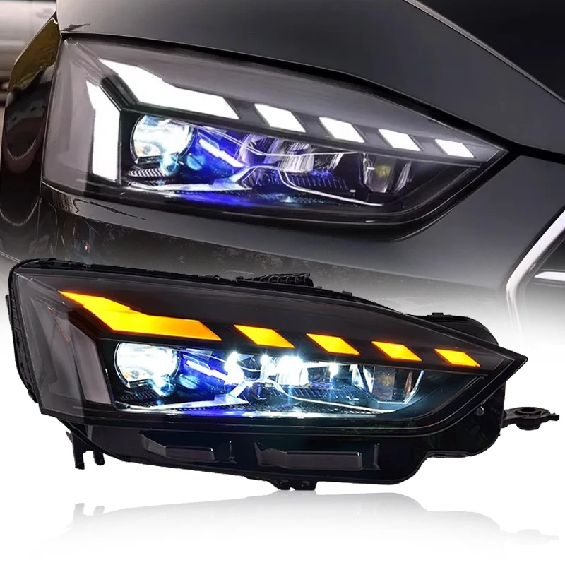 

STLFRS5 Styling LED Headlight Projector Lens for Audis A5 B9 2017-2021 New Modified DRL Front Car 12V 6000K Color Temperature