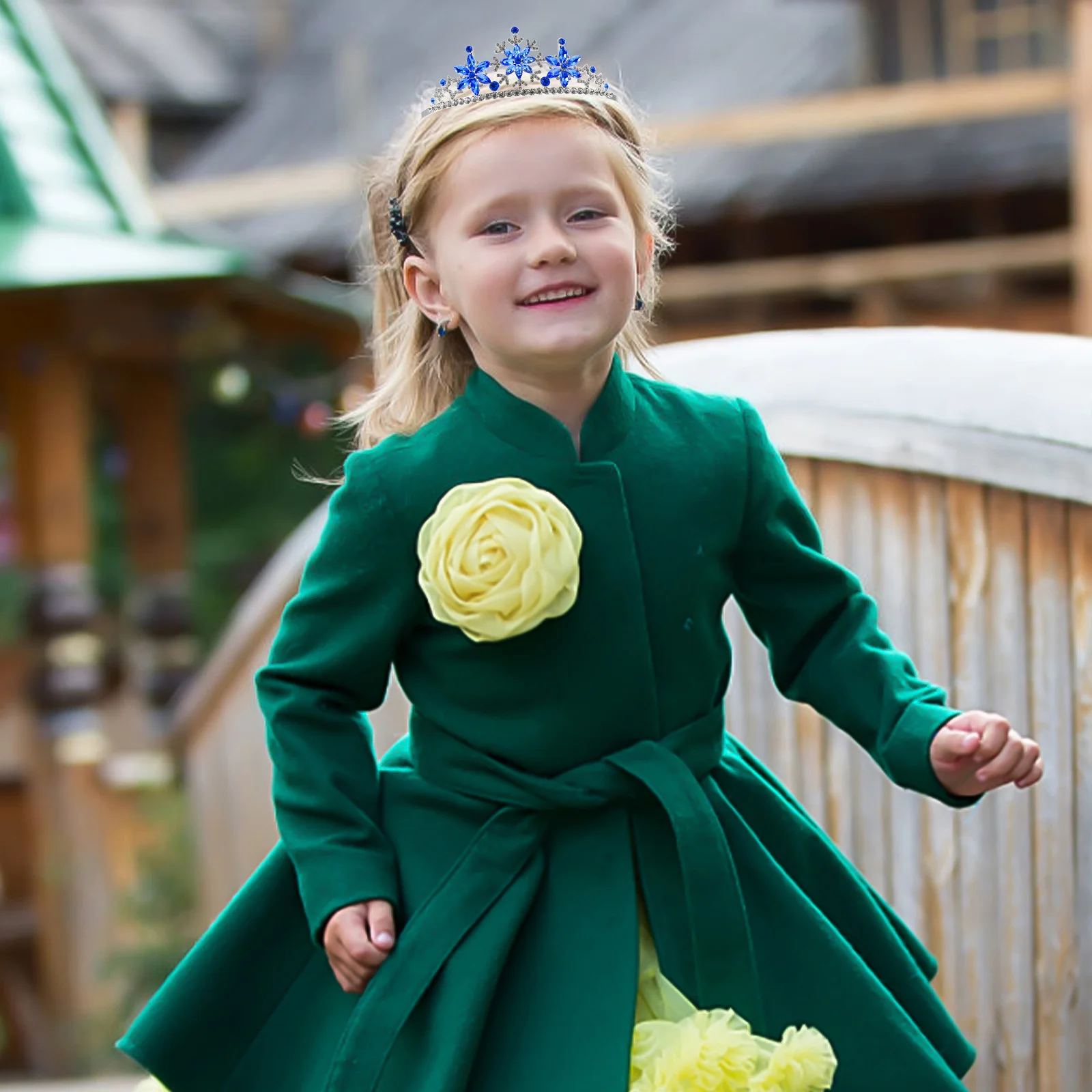 

1Pcs Crown Hairband Fashion Snowflake Style Safe Alloy Birthday Headdress for Party Favor Photo Prop Decoration