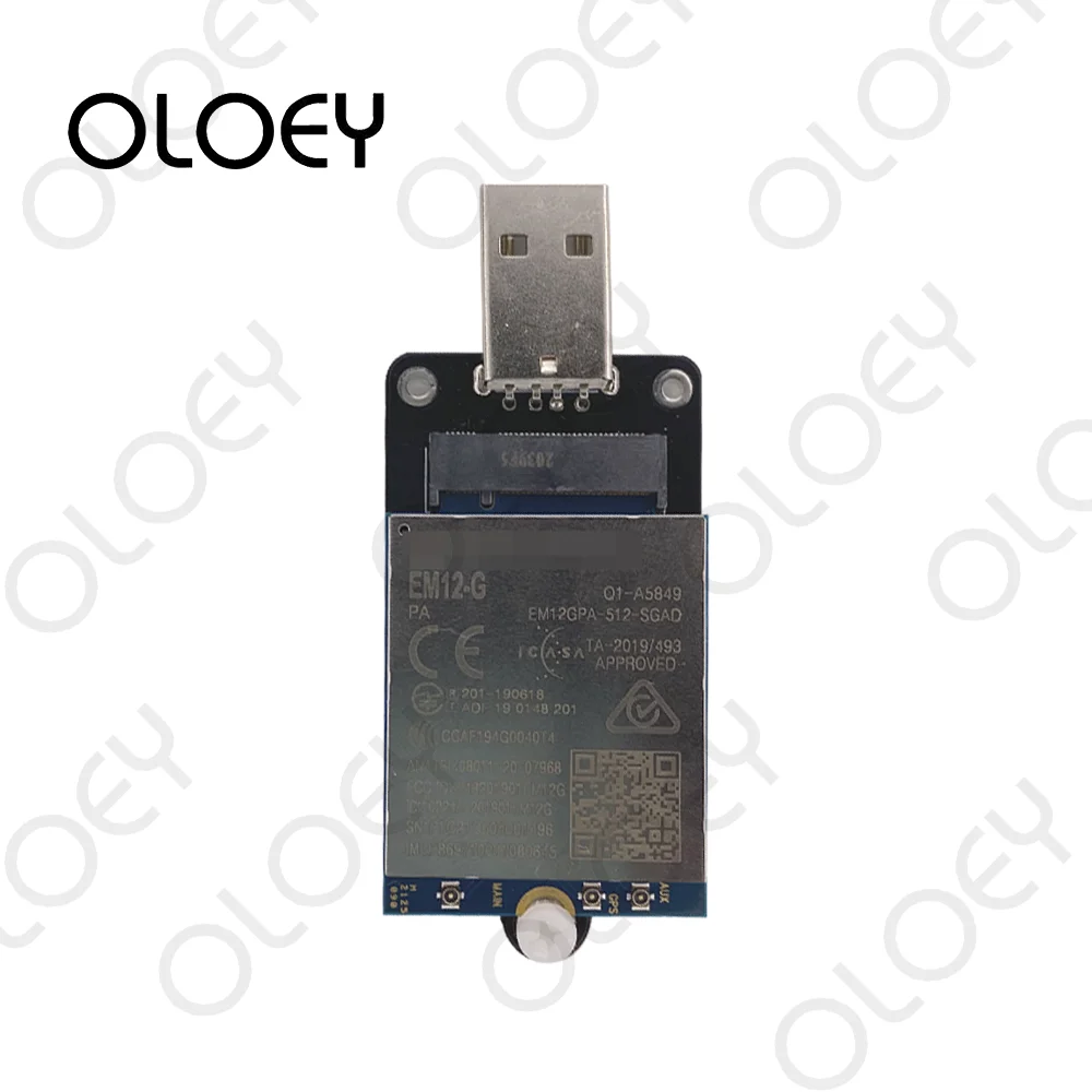 Quectel EM12-G EM12GPA-512-SGA LTE-A Wireless 4G IoT M.2 Module Cat12 + NGFF to USB Adapter Development Board With Nano SIM Slot