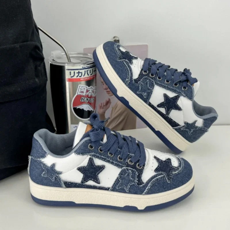 Zapatillas de deporte informales de marca para mujer, zapatos deportivos para correr con estrellas a la moda, zapatos de tenis para mujer, zapatos de Skateboard Punk Hip-hop, tenis de mujer