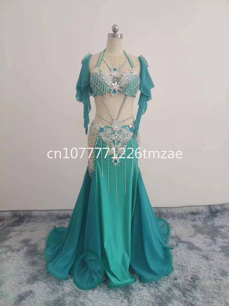 Professional Racing Suit Women Belly Dance Stage Costume High-End Custom Oriental Dance Suit