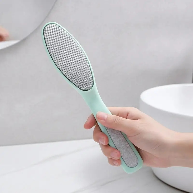 Double Headed Foot File 1Pcs Dual Grinding Surfaces Ergonomic Handle for Home Pedicure Foot Care Callus Removal Tool