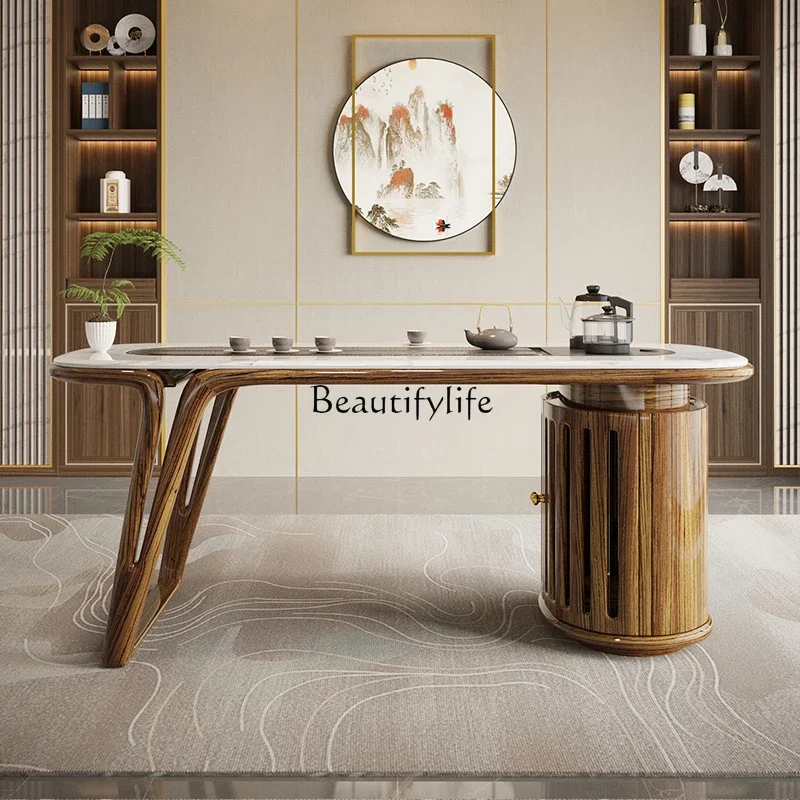 

ls 42Modern new Chinese Kung Fu tea table Household tea table Ebony living room