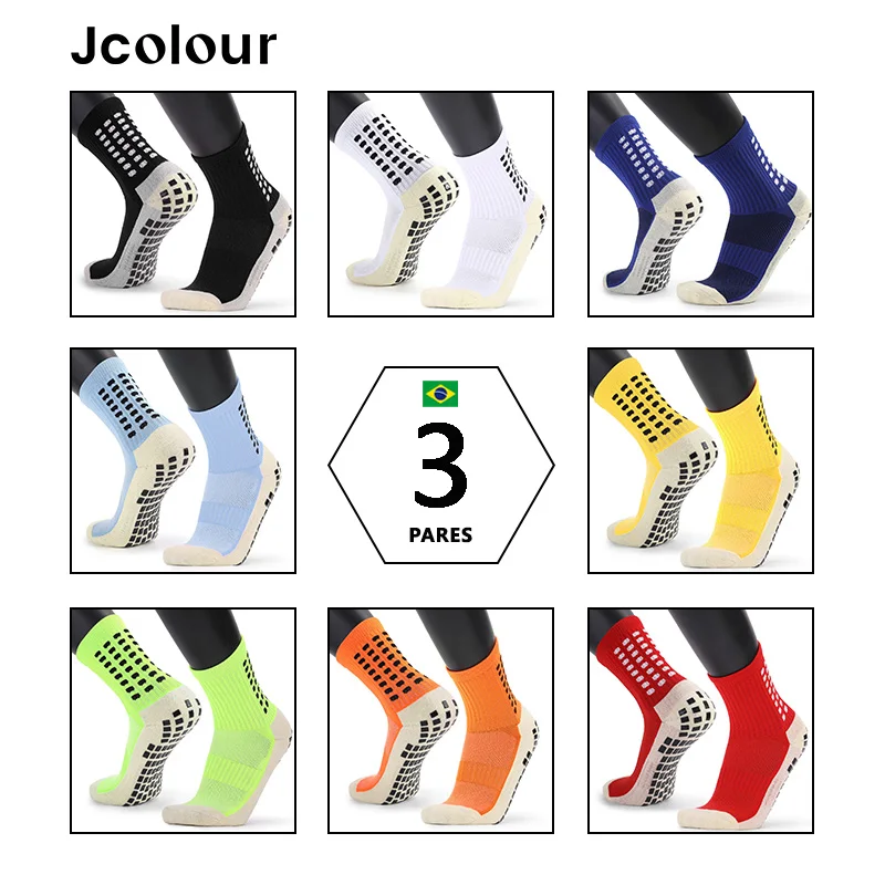 3 Pops, Football Socks, With Soft Rubber Sole For Non-slip, Suitable For Training Football, Cycling And Running
