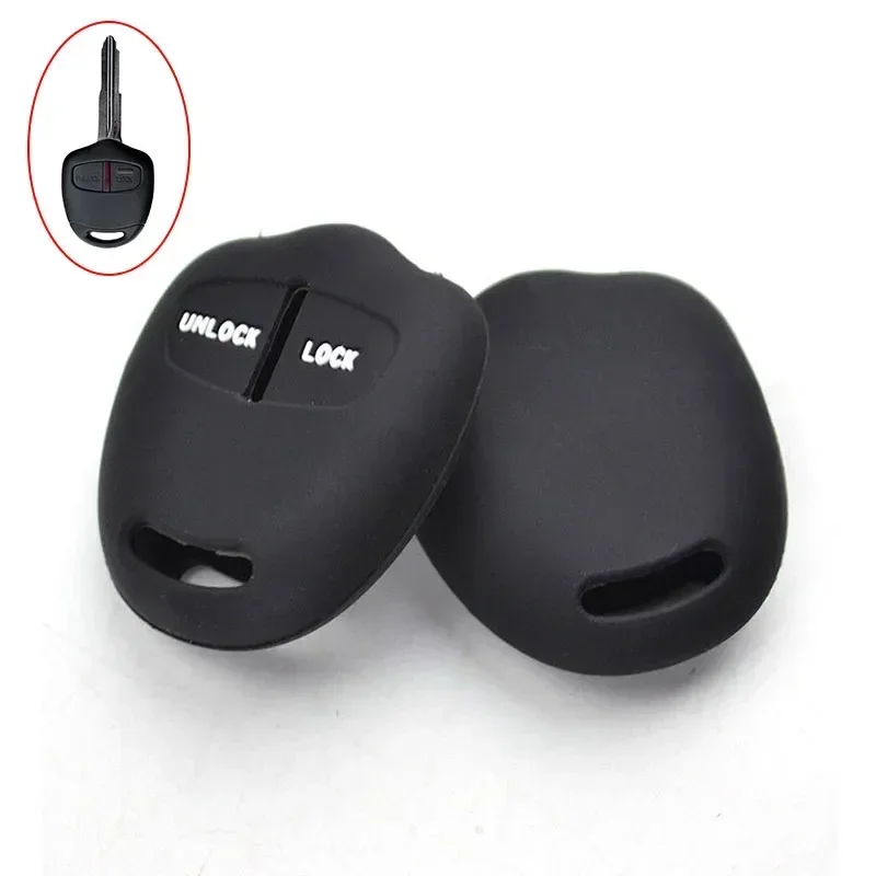 FOR Mitsubishi Mirage(01/11/2012 +) Case FOR Mitsubishi Triton(2006+) Replacement 2pcs Key Cover Set Black Useful