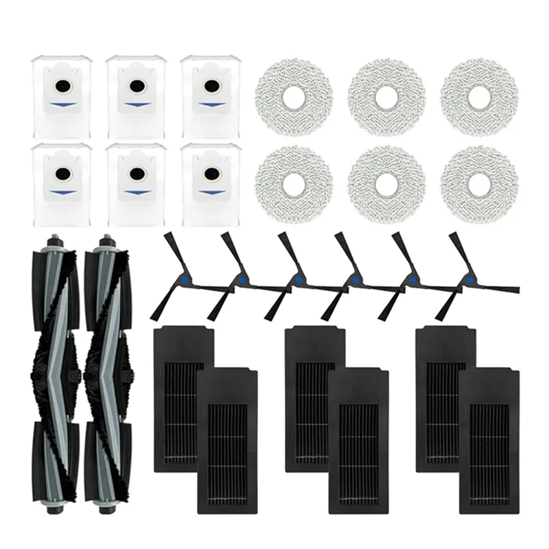 ل Ecovacs Deebot X2 Omni X2 Pro استبدال قطع الغيار فرشاة جانبية رئيسية فلتر Hepa ممسحة القماش كيس لجميع الغبار