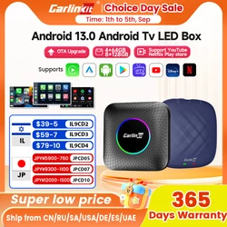 Carlinkit Ai Box Android 13 Led Wireless Android Auto & CarPlay Smart Tv Box QCM6225 Support Youtube Netflix Car Accessories