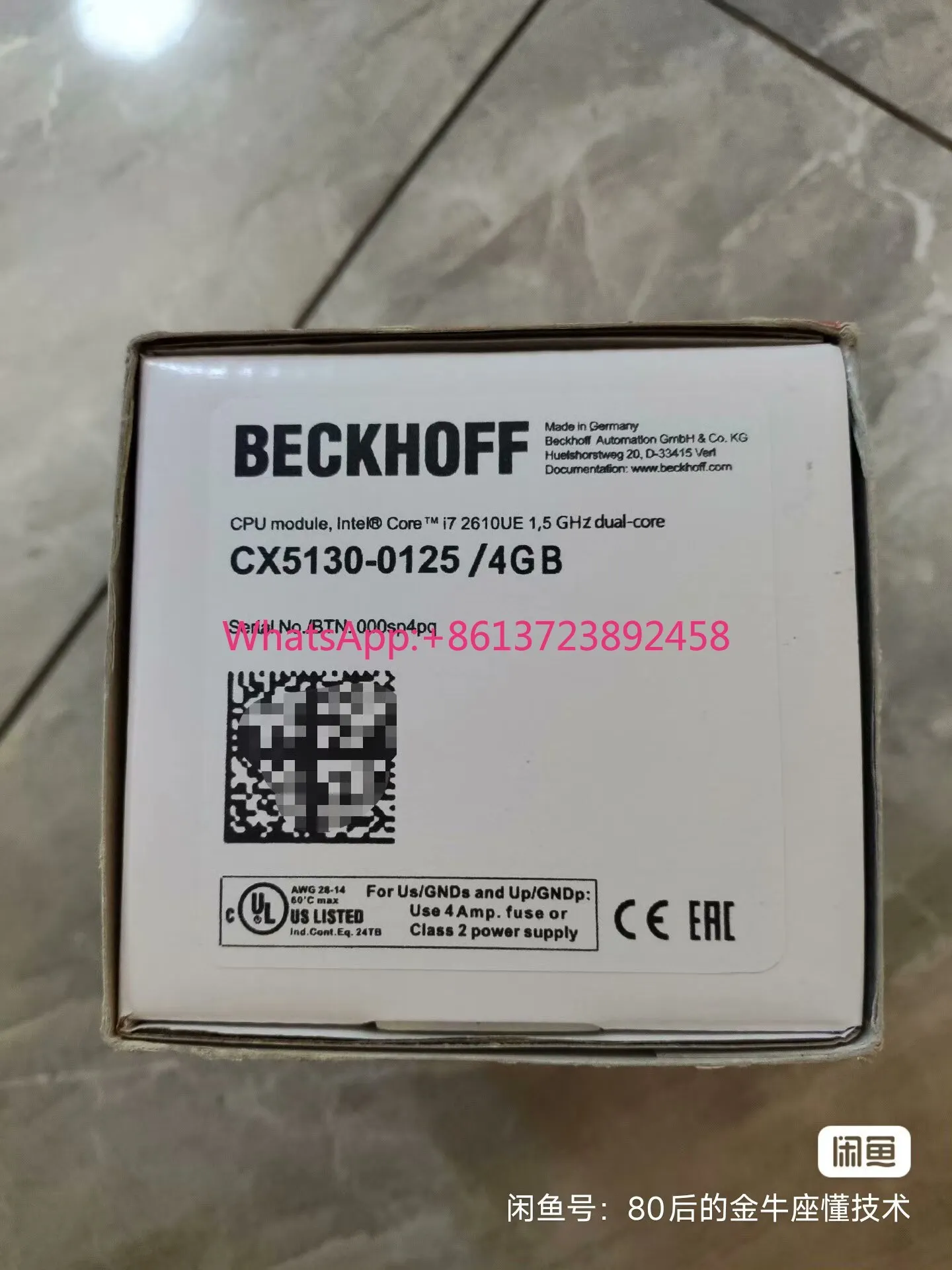

Beckhoff CX5130-0125/4GB, the quality is as shown in the picture, and the TC3 authorized packaging.