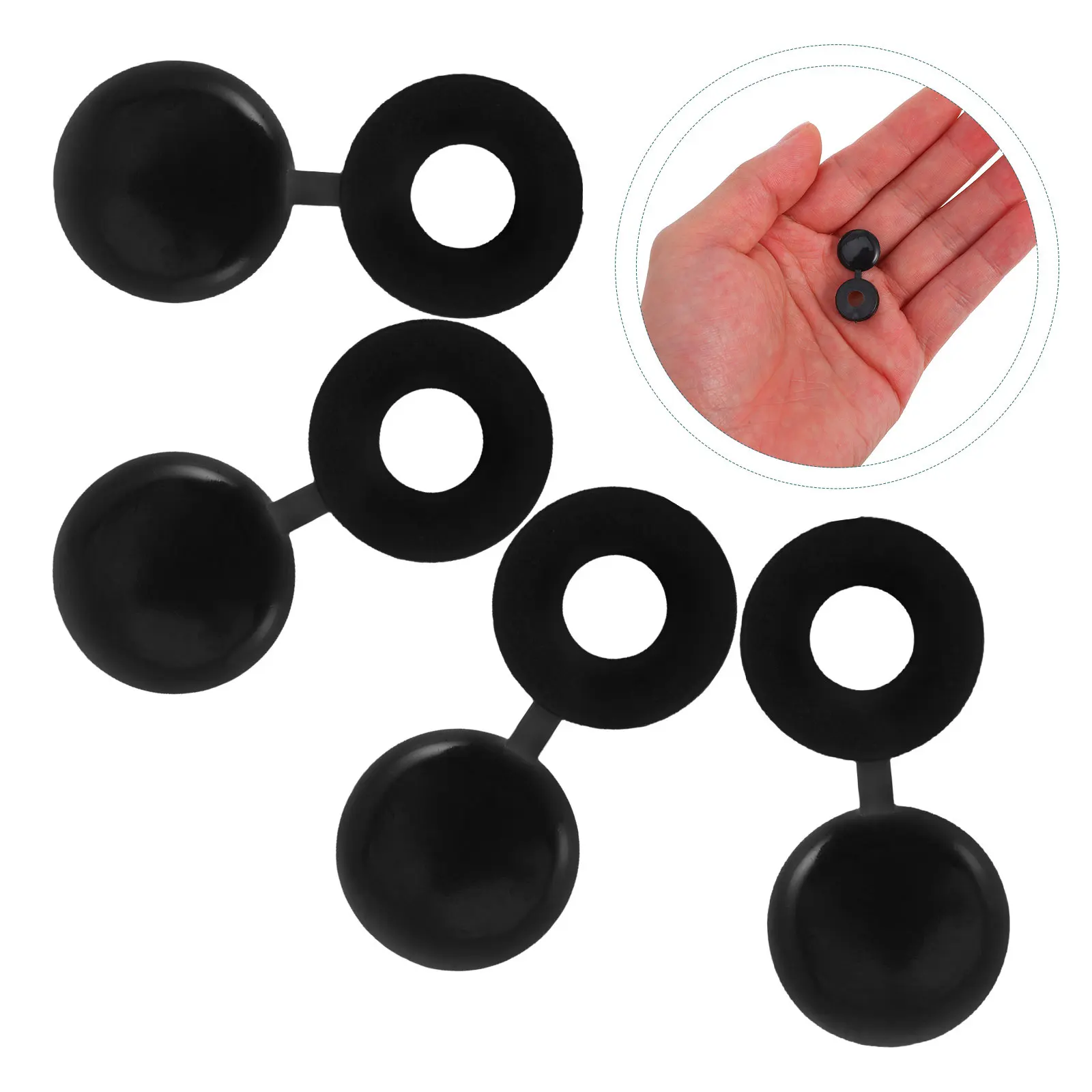 

500Pcs Furniture Decorative Caps Plastic Screw Hole Covers for Cupboards Tables Beds Flip Top Design Decorative Cap M5