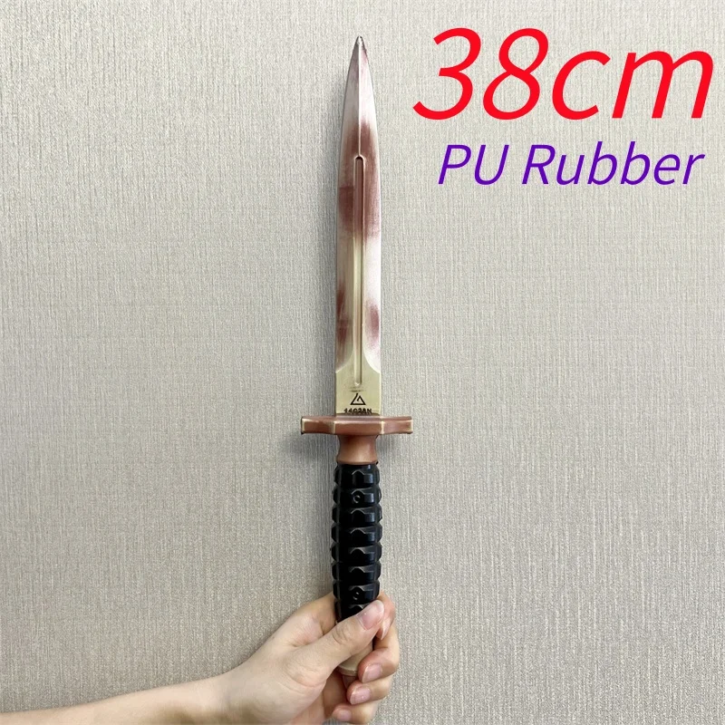 

Delta Force‌ Knife Cosplay 1:1 Black Hawk Dagger Blade of Mercy Weapons Prop Halloween Role Play Gift Safety PU Rubber