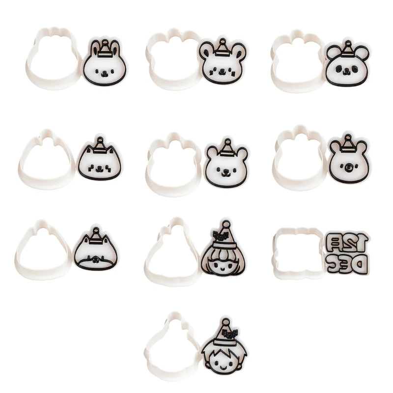 

Christmas Biscuit Moulds Baking Supplies for Creative Baking Easy to Clean