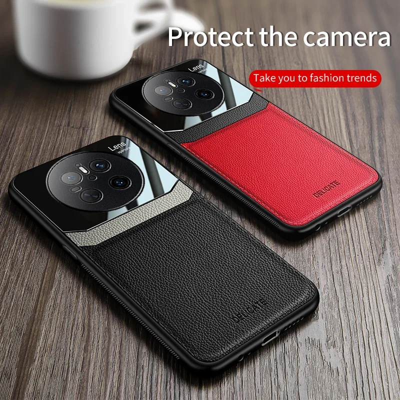 EUCAGR Acryl PU Ledertasche Für Huawei Mate 70 60 50 40 30 Pro Kamera Schützen Telefon Abdeckung für Huawei Mate 70Pro Rahmen Coque