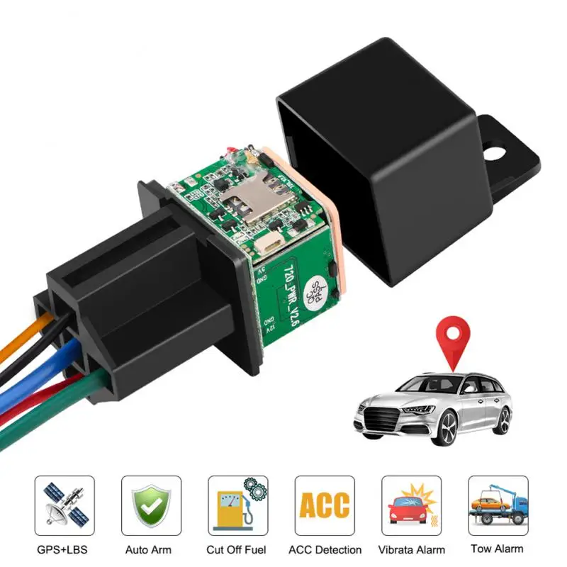 1/2pcs GPS Tracker For Car Micodus MV730 Relay Design Car Locator Realtime Track Vibrate Overspeed Alert Free APP Car Accessorie