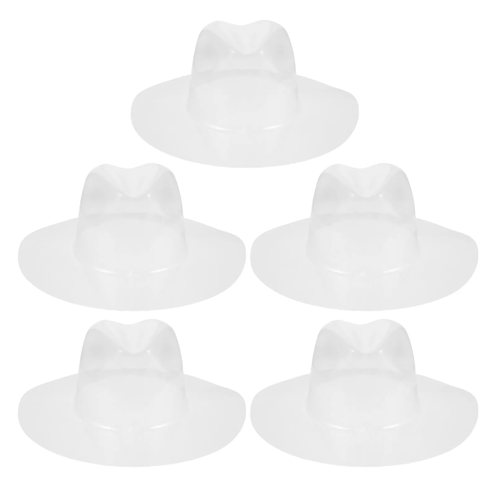5Pcs Clear Cowboy Hat Holder Rack Transparent Inner Support Mold Preserve Shape Hat Display Stand Travel Storage Rack