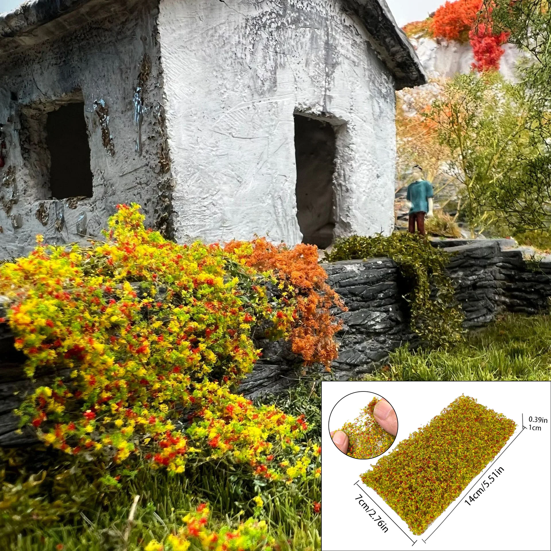 Mini Simulation Vine Model DIY Diorama Accessories Terrain Bush for Wargame Railway Layout Sand Table Building Scene Model Kits