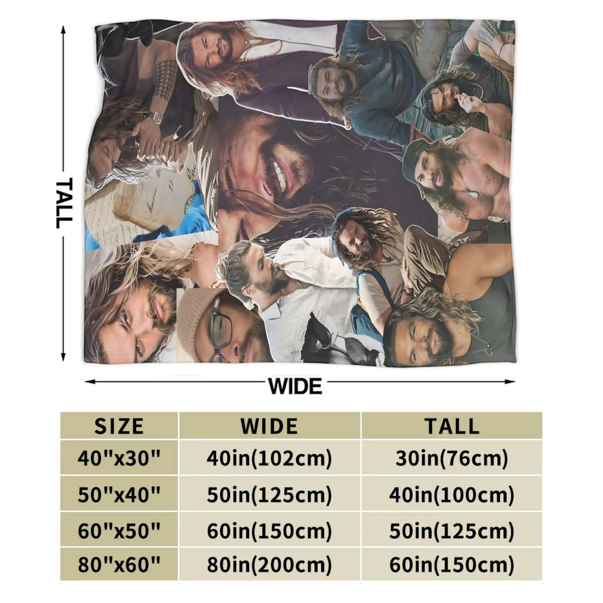 جيسون موموا صور الكولاج الفانيلا بطانية الشتاء سوبر الدافئة رمي بطانية لصبي فتاة غرفة المعيشة المفرش أريكة غطاء سرير