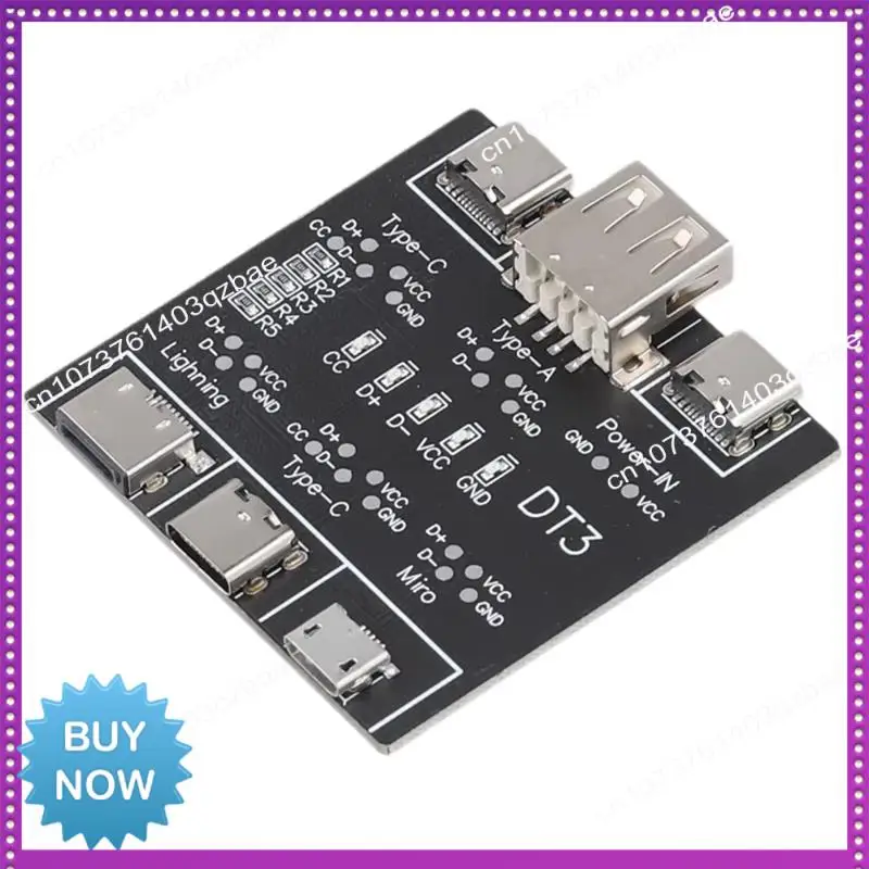 Hot Ltem 2PCS Data Cable Detection Board USB Cable Tester Micro USB Cable Tester USB Type-C Date Cable On-Off Detection Board