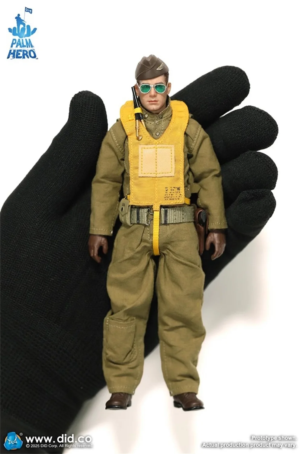 1/12 DID XA80032 Palm Pocket Series WWII US. Piolet Soldier Doll General About 6\