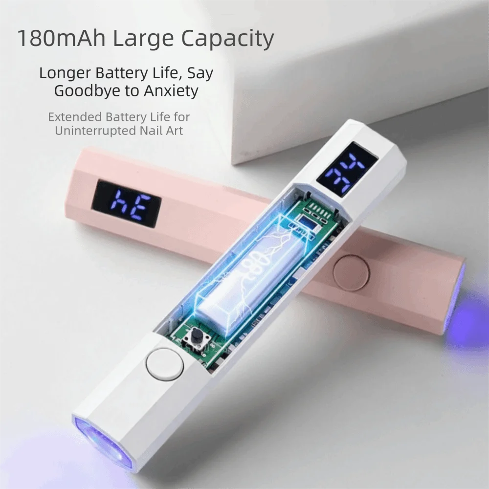 High-Power Nail Glue Heating Lamp One-Inch Charging Manicure Lamp Stand Solid-State One-Hole Solid Glue Heating Lamp
