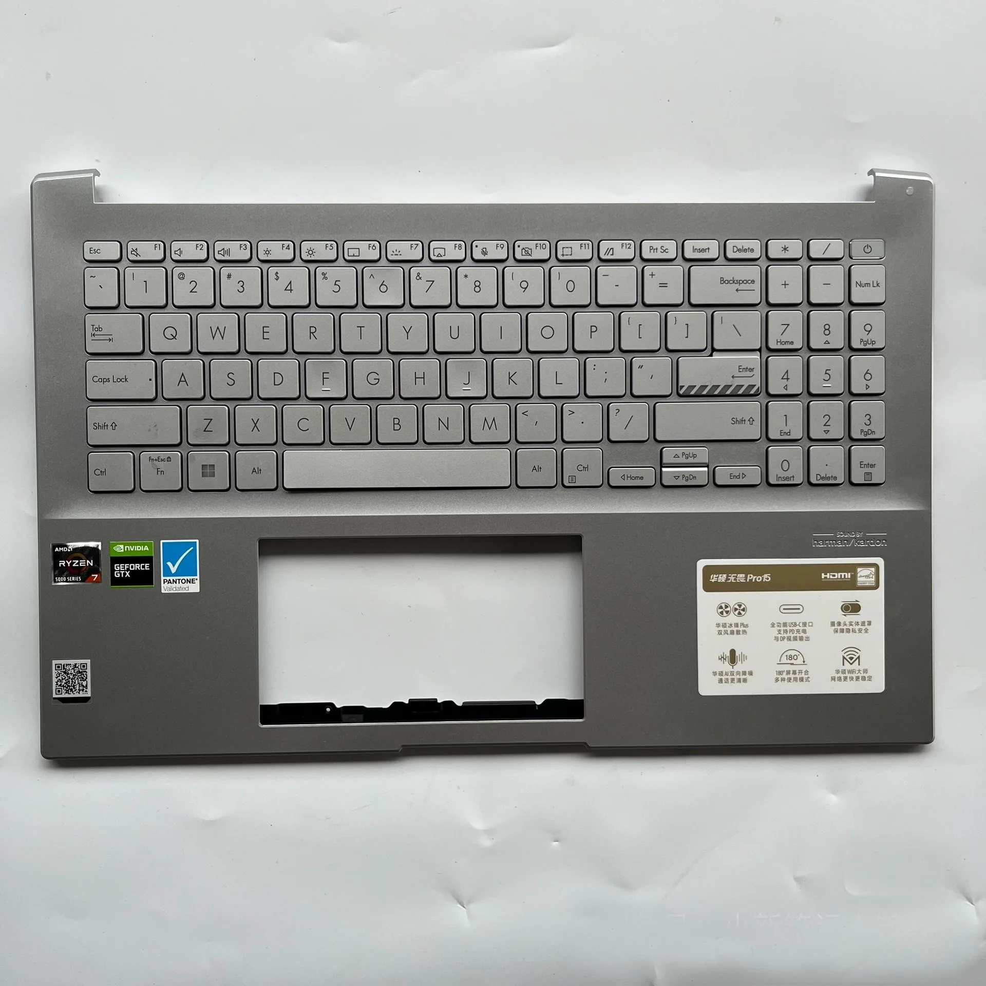 Imagem -03 - Capa Original para Laptop com Teclado Retroiluminado Nos Eua Capa para Asus Pro15 K6500z K3500p M6500q X3500ph c Shell