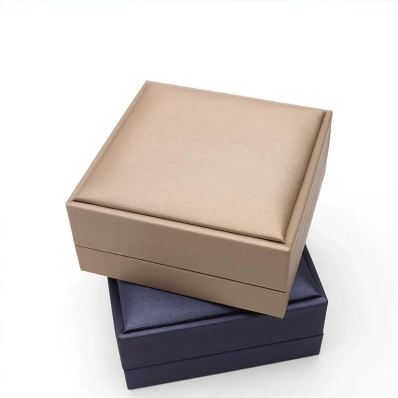 Wholesale New high-grade PU leather jewelry box, Ring pendant necklace display set box, jewelry gift packaging box