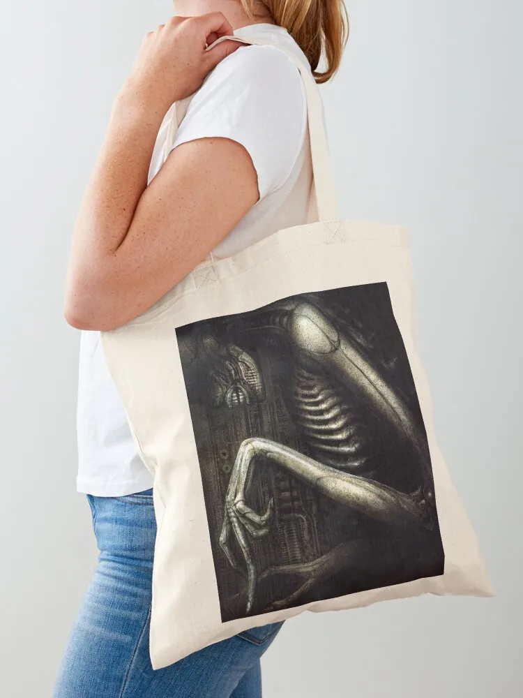 

Hr Giger - The Redeemer, Tote Bag bags luxury women custom canvas bag custom tote bag Women's handbag