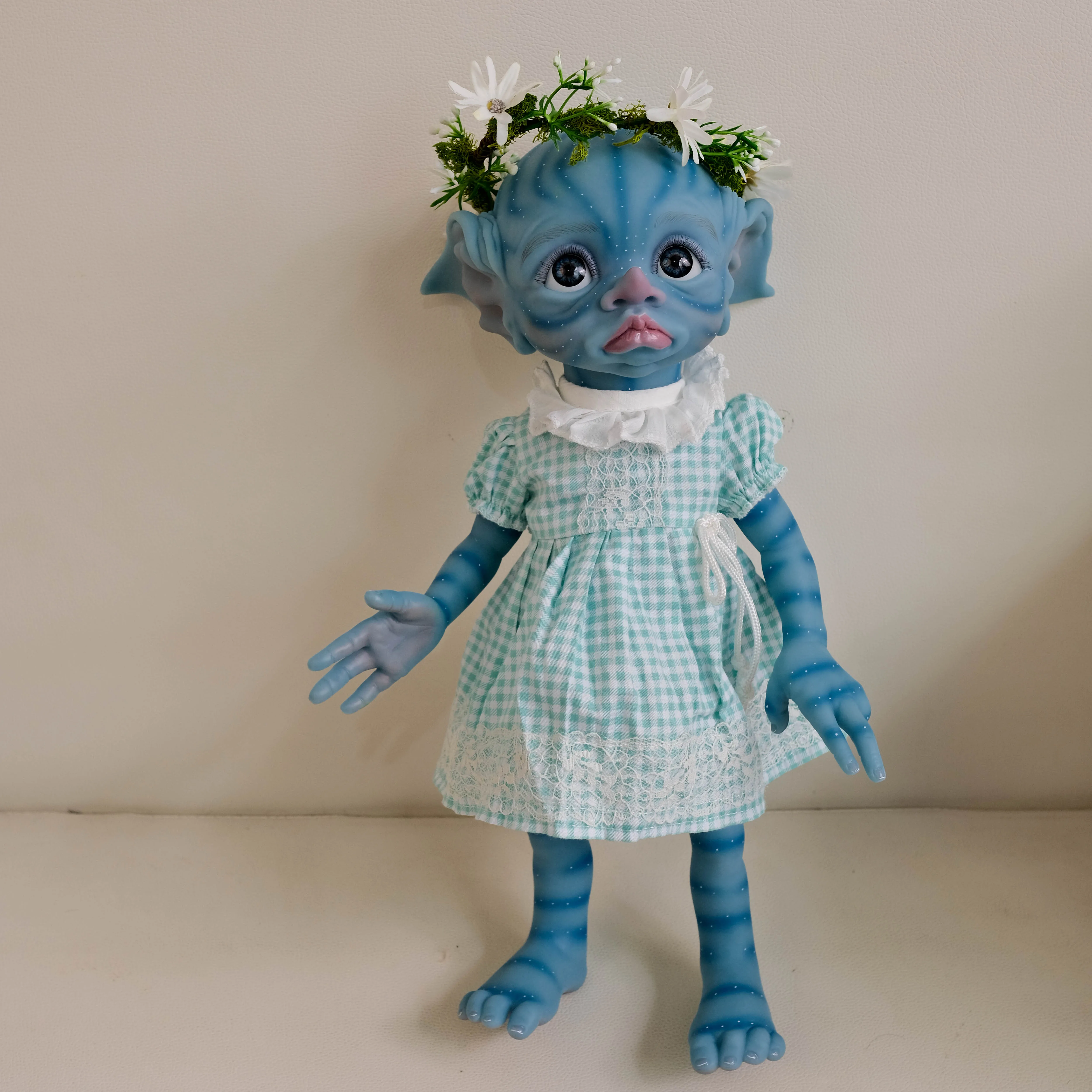 NPK 16 inch herboren Tinky Avatar pop zachte siliconen baby collectible kunstpop al geschilderd afgewerkt