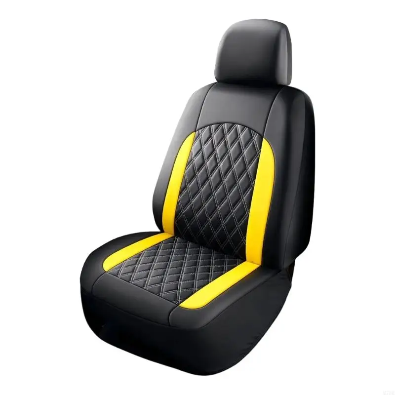 M76E Set mit 2/4/9 PU-Leder-Autositzbezügen, modisches Design für Familienfahrzeuge, SUVs – Detail 4