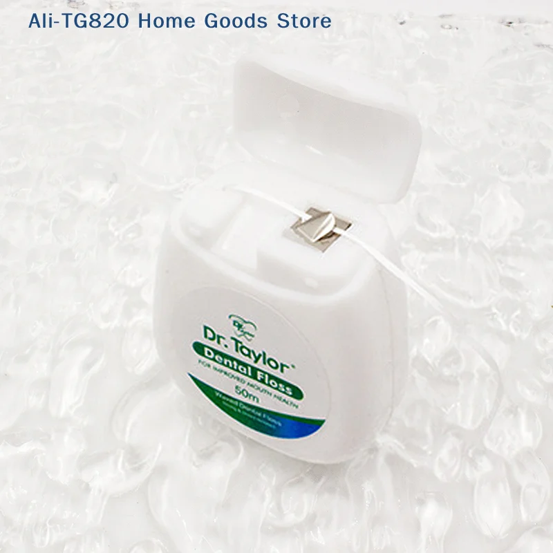 [TG820]Floss Roll 50 M Box Mint Flavor Ultra Fine High Tensile Micro Wax Floss Floss Stick