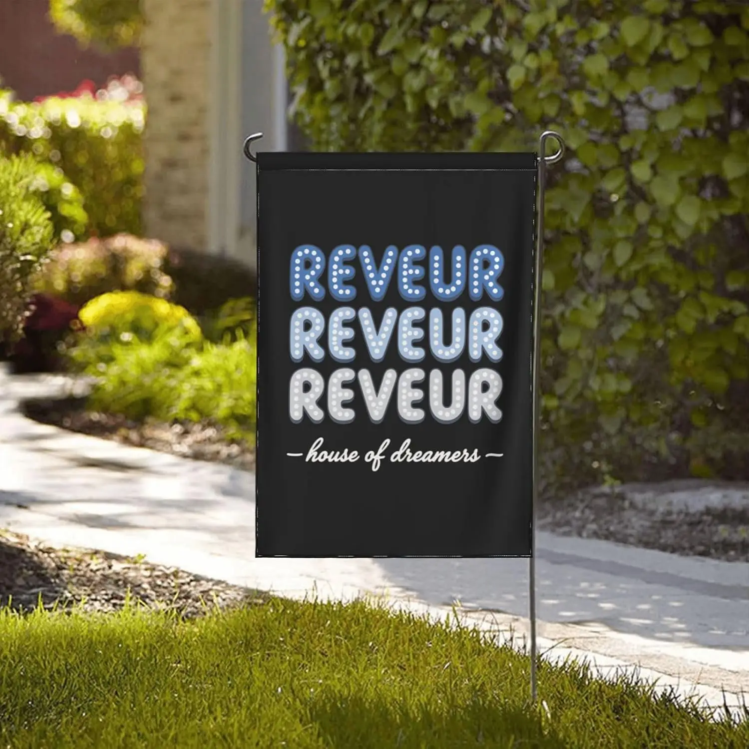 Reveur House Of Dreamers Garden Flag Funny Garden Flags 12x18 Double Sided Seasonal Garden Flags For Indoor ZZM