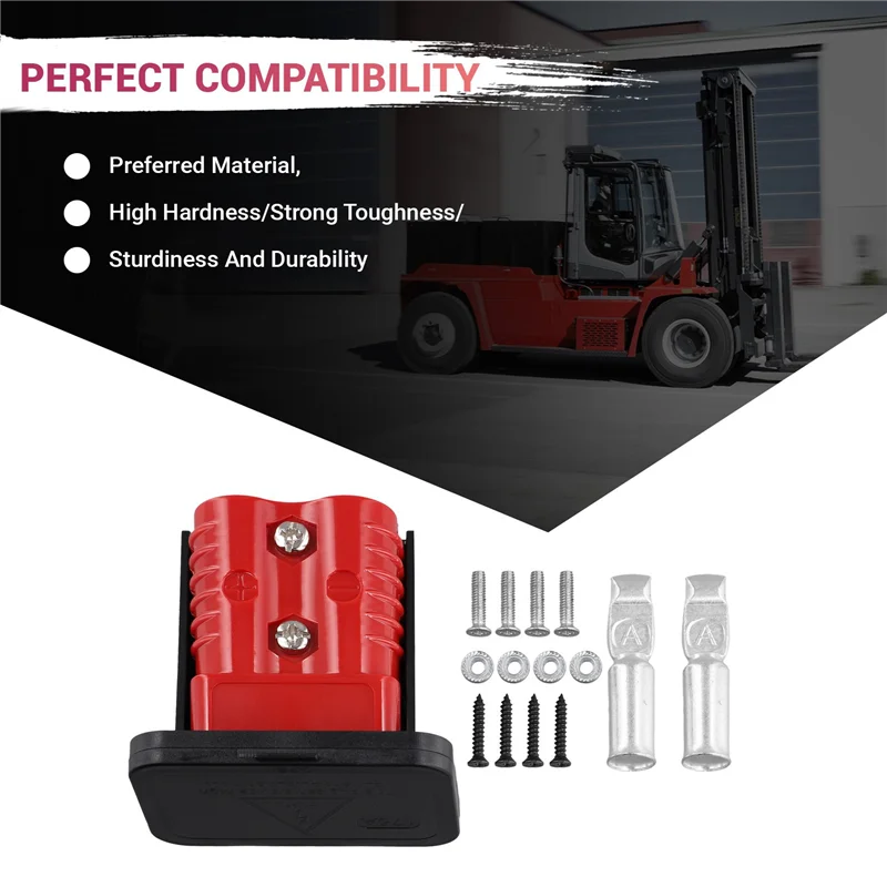 

2X Plug Holder For Anderson Plugs 175A Panel Base With Dust Cover High Current Portable Connector Fixing Bracket-Y47A