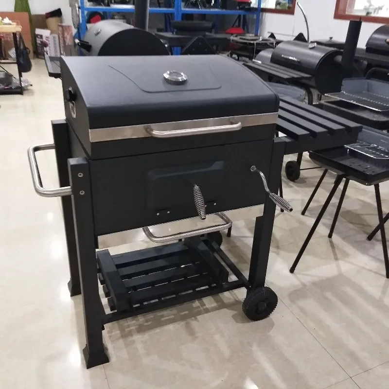 Terrassen-Grill für Draußen, Amerikanischer Smoker-Grill für Haus, Garten und Hinterhof