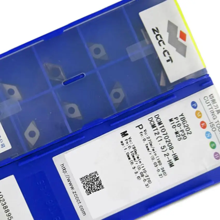 

DCMT070204-HM YBD152/DCMT070208-HM YBD152/DCMT070204-HM YBG202/DCMT070208-HM YBG202 ZCC.CT CNC carbide turning inserts 10pcs/box