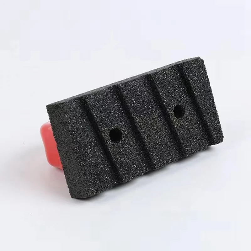 Masonry Rubbing Brick, Fluted Rub Bricks, 20 Grit, Plastic Handle