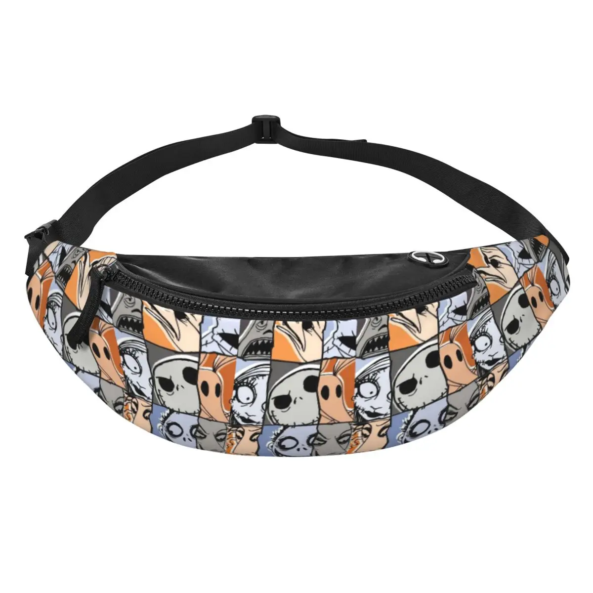 

Custom Jack Anime S-Skellingtones Fanny Bag Crossbody Waist Pack Men Women Travel Hiking Phone Money Pouch