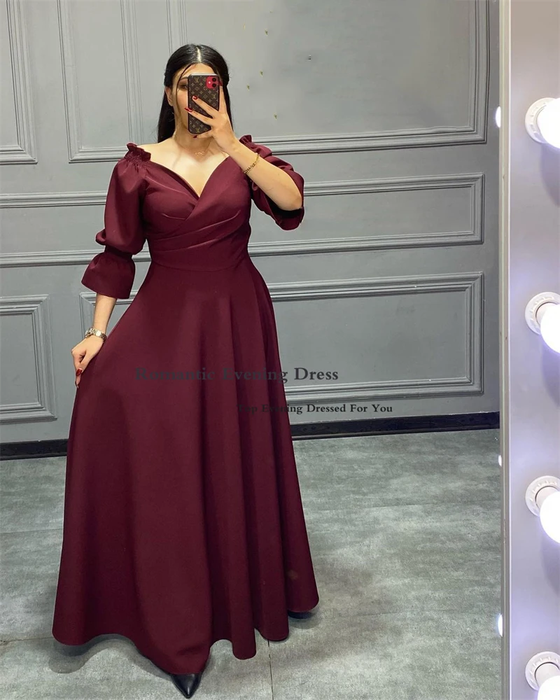 Abiti da sera lunghi Sexy romantici in velluto nero per donna abito da ballo elegante con scollo A cuore A fessura alta linea 2022