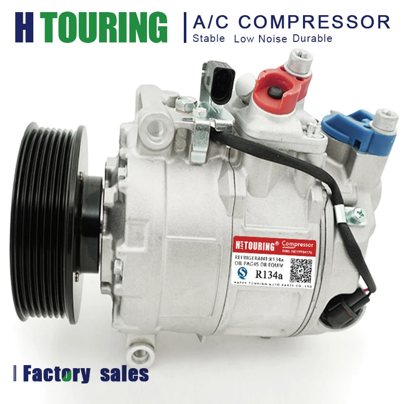 Ac Compressor For Vw Passat Phaeton Touareg / Porsche Cayenne 3B0820803C 3W0820803 7L6820803A 7L6820803D 4E0260805AF 3B0820803G