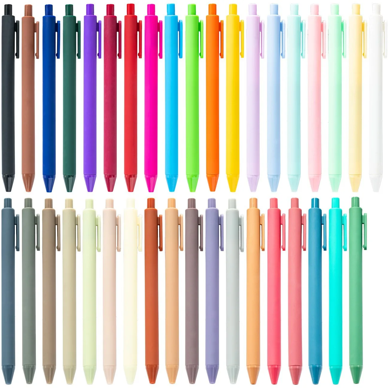 

500pcs Creative Girl Macaron Colored Ballpoint Pen Fresh Plastic Pens Student Exam Office Plastic Ballpoint Pen Office Supplies