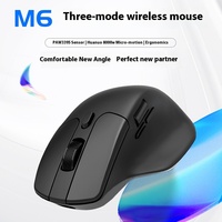 Keychron M6 Wireless Mouse 2.4g Bluetooth Paw3395 Ergonomic Wired Esports Game Lightweight 78g Low Latency Universal