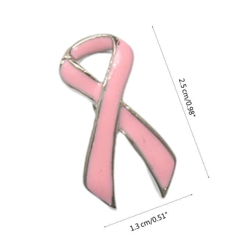 Pink Ribbon Fan-Reversnadel, trendiges Accessoire für Männer und Frauen für wohltätige, öffentliche und gesellschaftliche