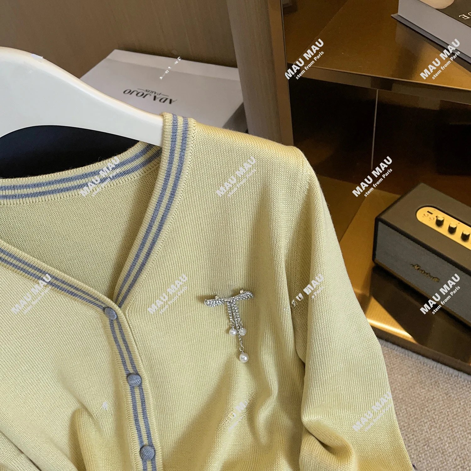 jupe-plissee-taille-haute-et-cardigan-ouvert-en-v-ensemble-tricote-nouvelles-rayures-premium-collection-automne-faion-pour-femmes