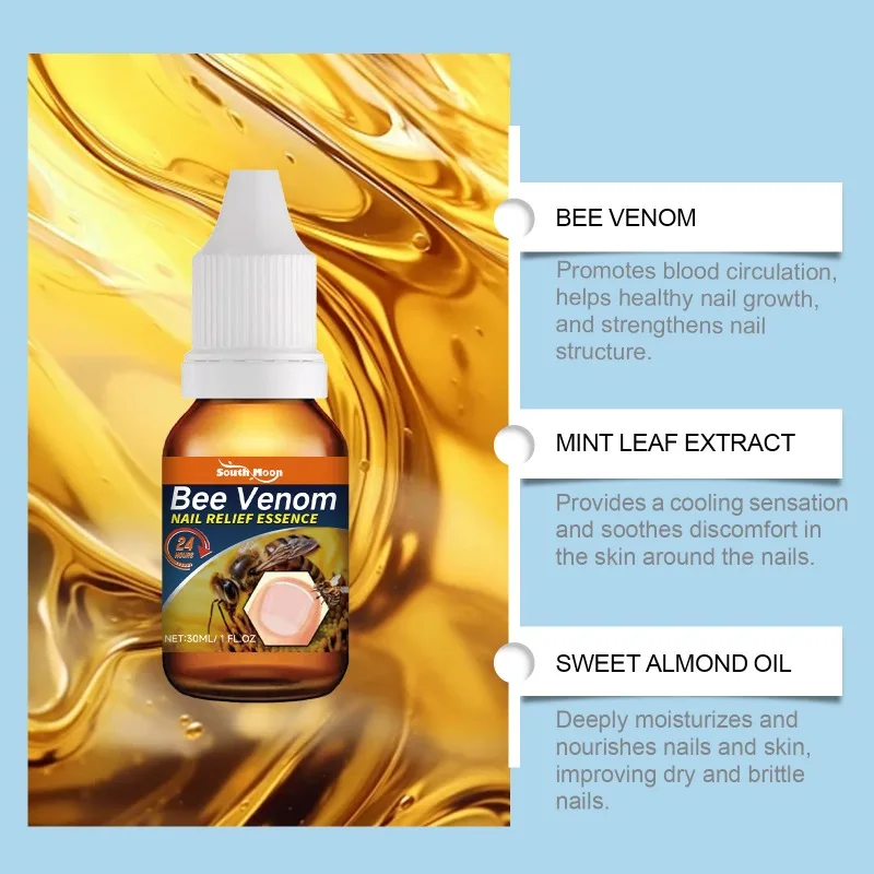 Bee Venom Nail Relief Essence Protects Fingertips Beautiful Armor Essence Moisturizing Nutritious Brightening Hand Foot Spray