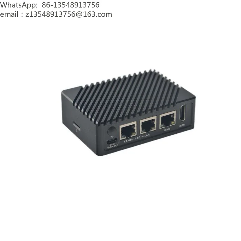 R5S Mini Development Board RK3568 Dual 2.5G + Gigabit Ethernet CNC Full Metal Enclosure Soft Router Single Board Computer