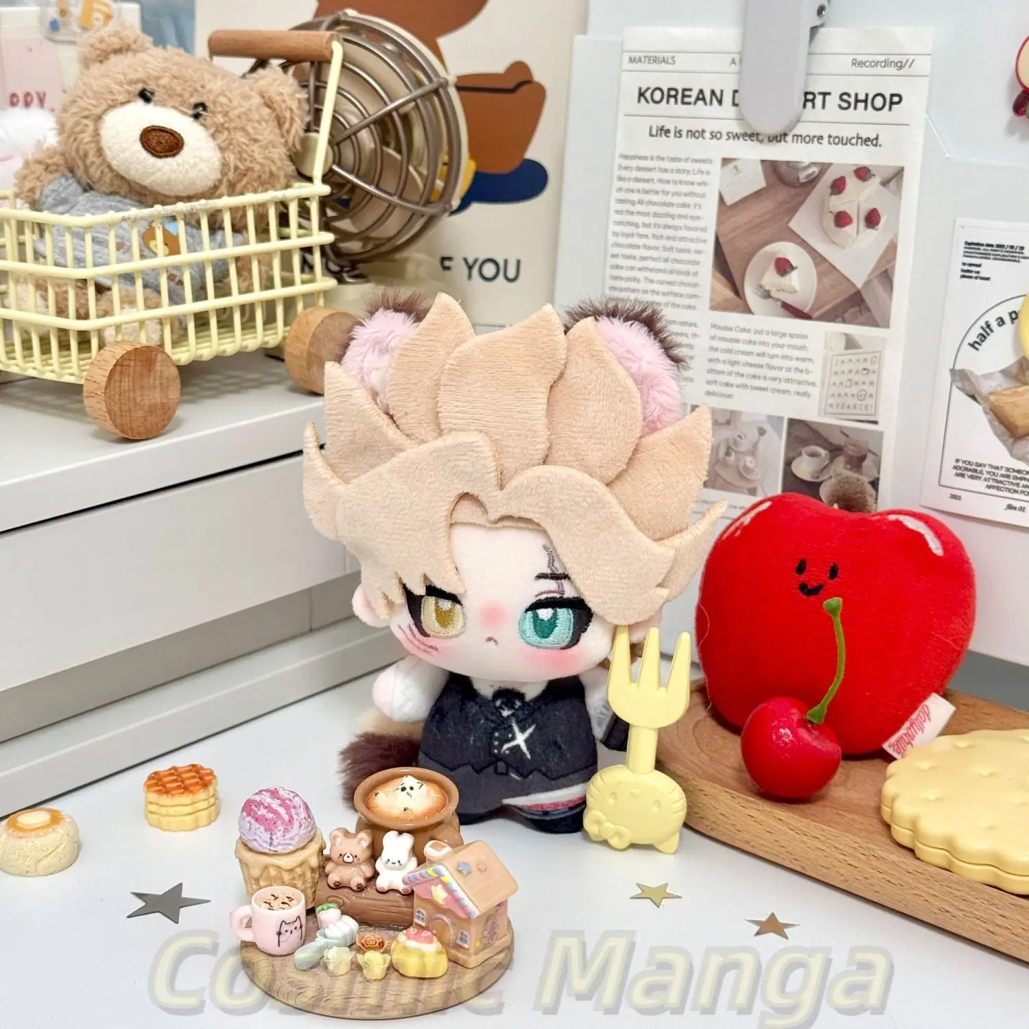 

10CM Anime Marcus Thorne Identity Ⅴ 10CM Kawaii Nunu Body Mini Cartoon Figure Idol Pendant Figure Keychain Dango Gift Cosplay