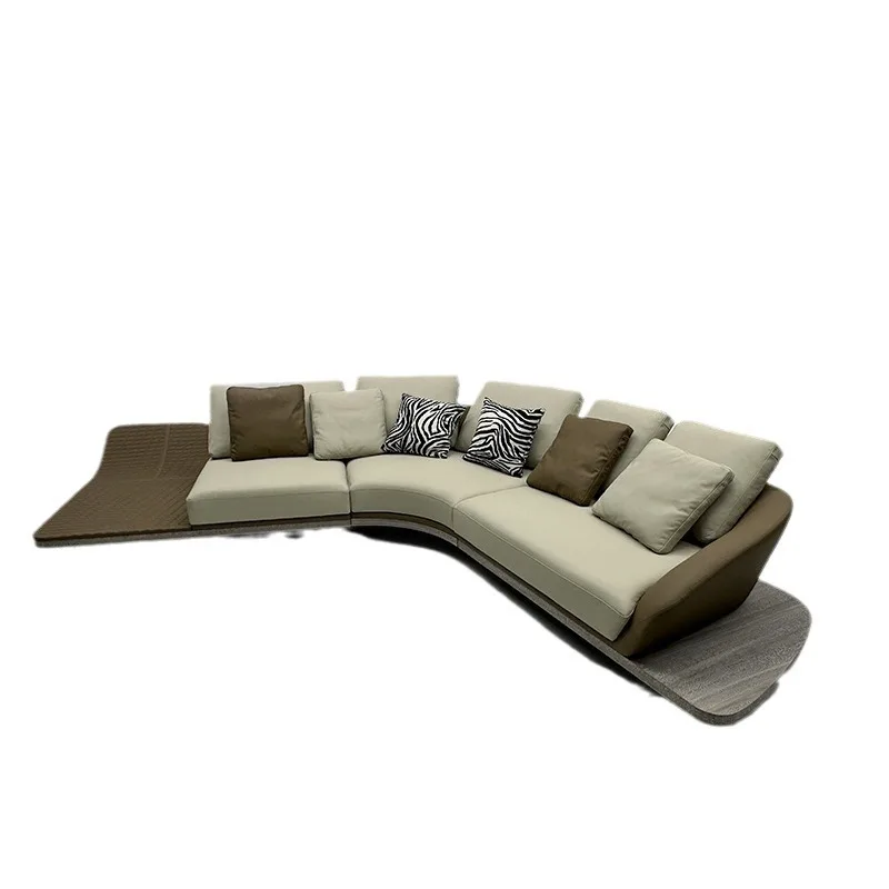 Sofa Minimalist Light Luxury Simple Modern Villa Living Room Fabric Special-shaped Sofa
