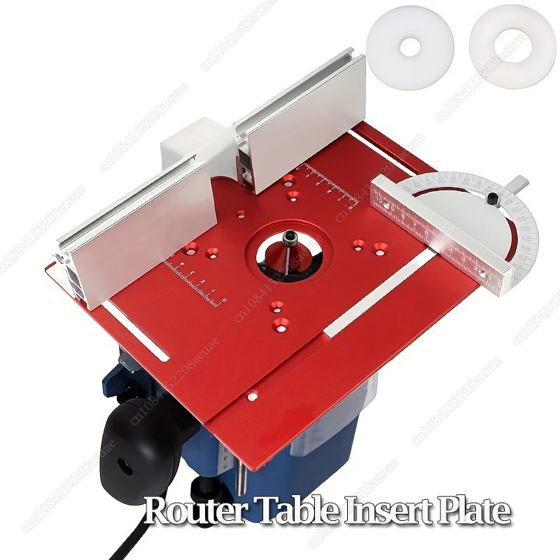 

New Router Table Insert Plate Woodworking Benches Table Saw Milling Flip Plate With Miter Gauge For Trimmer Engraving Machine