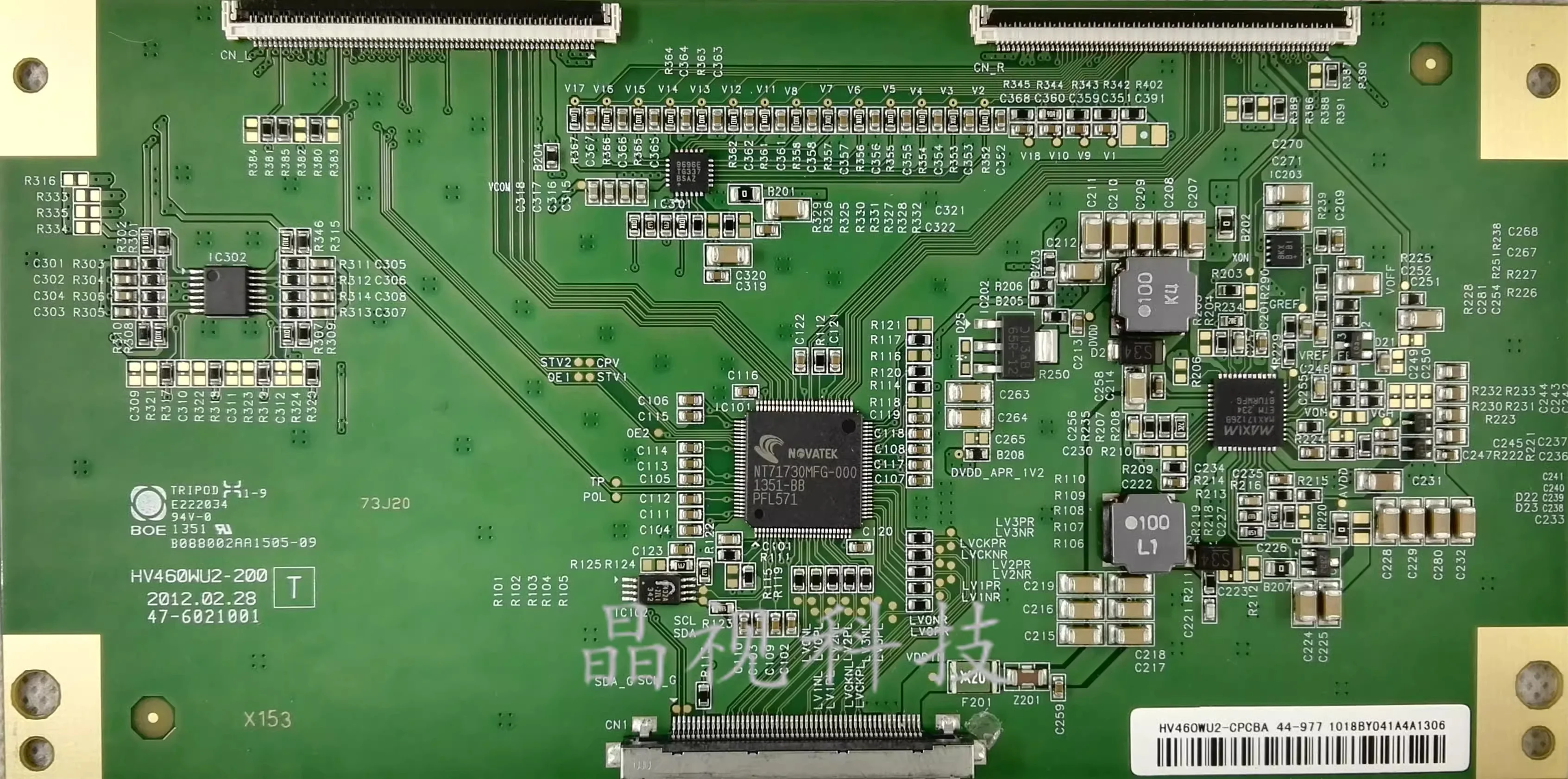 

Original HV460WU2-200 (T) TCON 47-6021001 E222034 BOE logic board