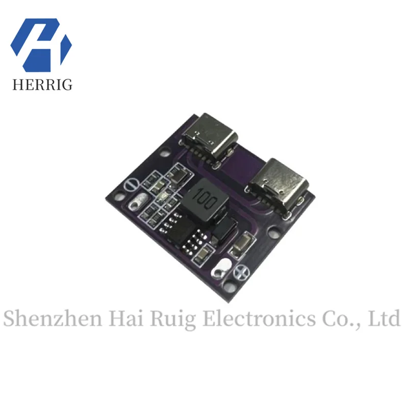 

1PCS Dual TYPE-C USB output 9V/12V/24V/36V to 5V DC-DC car charging 3A buck module