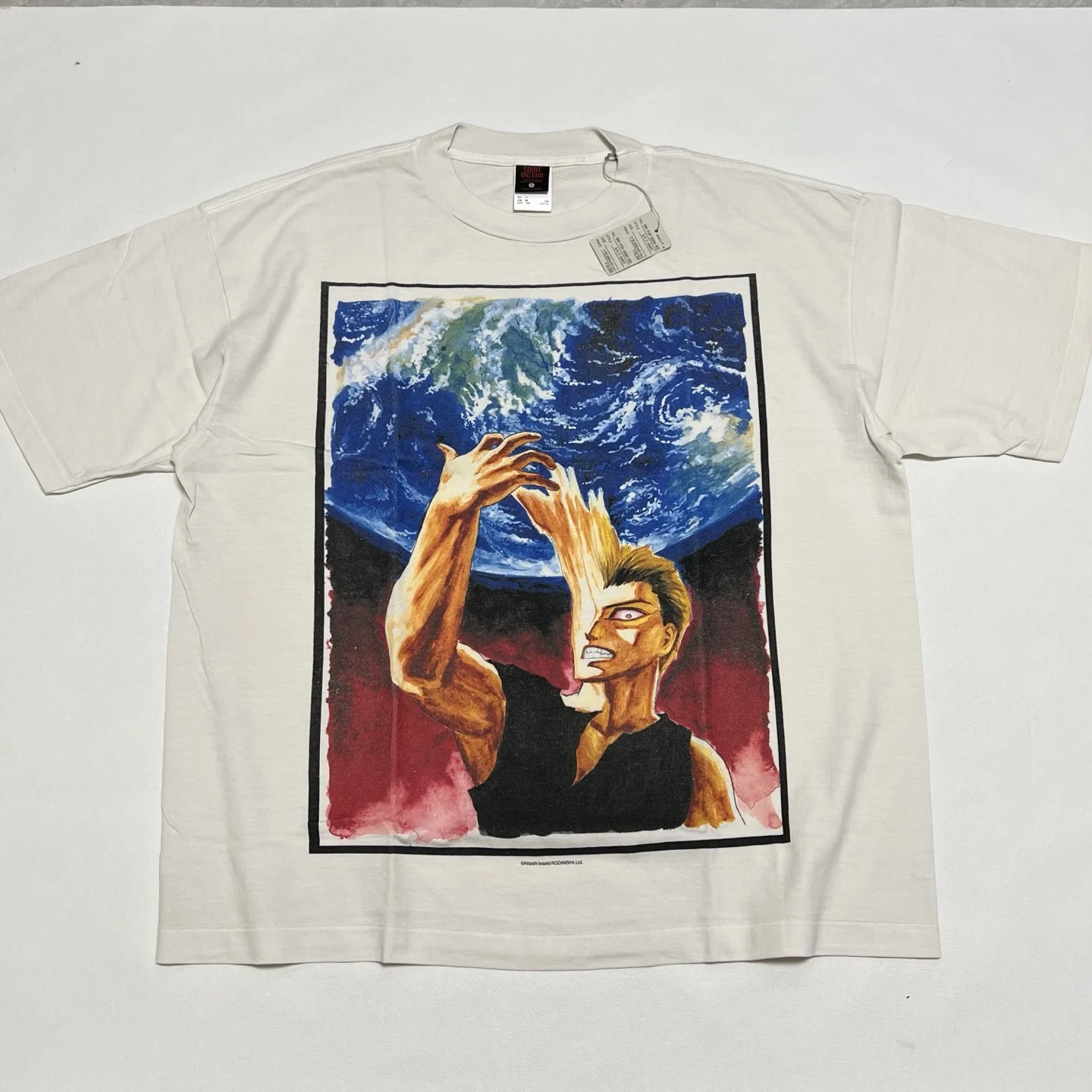 

2026ss SAINT Cartoon Print Short Sleeved T Shirt Men Women Oversize Tee Tops T-Shirt